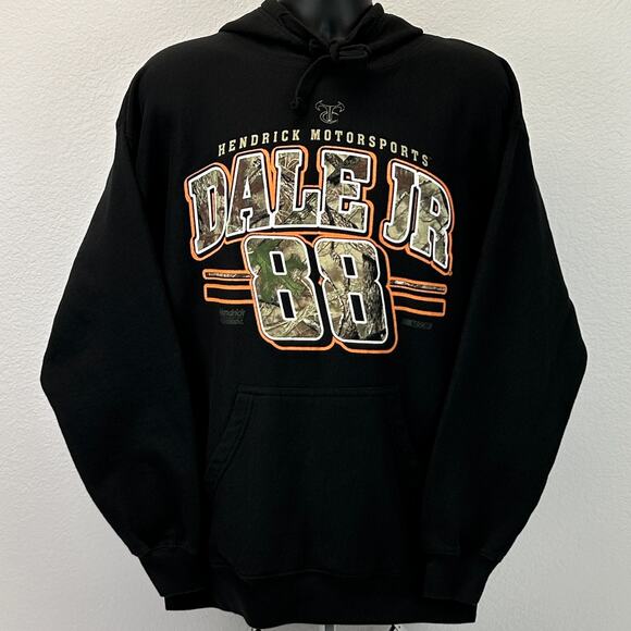 Dale Earnhardt Jr 88 Hoodie Hooded NASCAR Hendrick Motorsports Black XL X-Large - Picture 2 of 6
